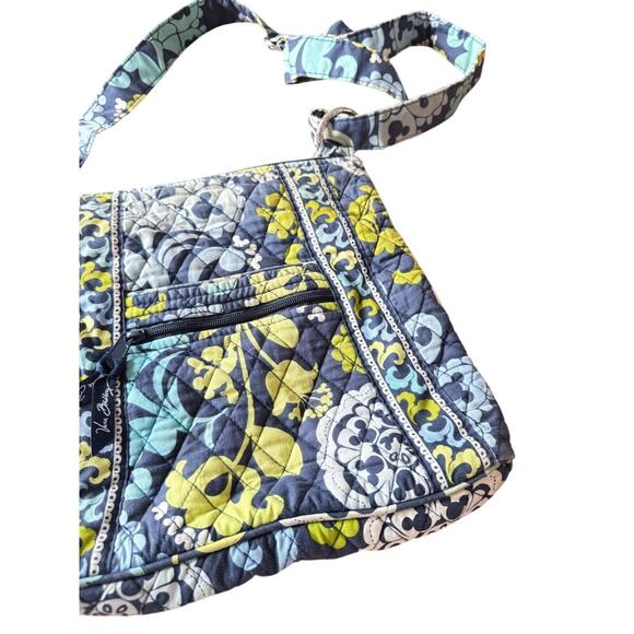 RARE Vera Bradley Disney Parks Hidden Mickey Quilted Crossbody Bag Floral Blue - Picture 13 of 13